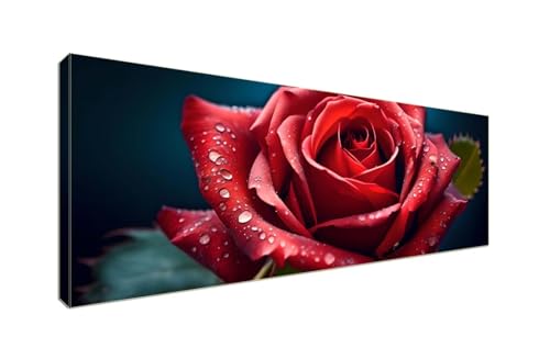 Diamond Painting Erwachsene Groß XXLl 150x60cm Diamant Painting Bilder, 5D Blumenrose Diamond Painting Kinder DIY Voll Diamant Crystal Art Malen Nach Zahlen, Stickerei Malerei Kits Wand Dekor S-882 von Shozhoo