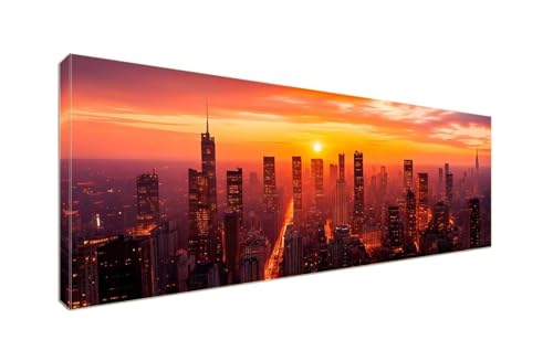 Diamond Painting Erwachsene Groß XXLl 225x90cm Diamant Painting Bilder, 5D Sunset City Diamond Painting Kinder DIY Voll Diamant Crystal Art Malen Nach Zahlen, Stickerei Malerei Kits Wand Dekor S-992 von Shozhoo