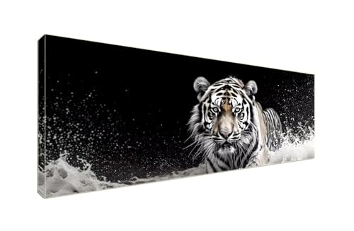 Diamond Painting Erwachsene Groß XXLl 225x90cm Diamant Painting Bilder, 5D Tiger Tiere Diamond Painting Kinder DIY Voll Diamant Crystal Art Malen Nach Zahlen, Stickerei Malerei Kits Wand Dekor S-957 von Shozhoo