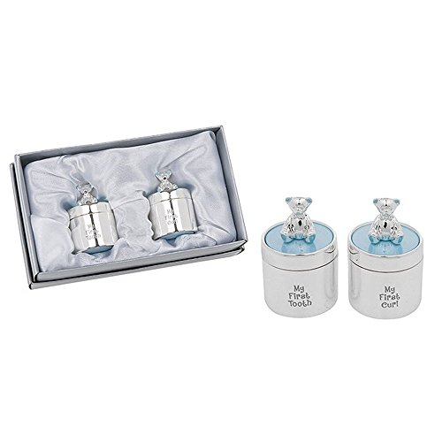 Shudehill Giftware Zahn- und Locken-Set, Emaille, Blau von Shudehill Giftware