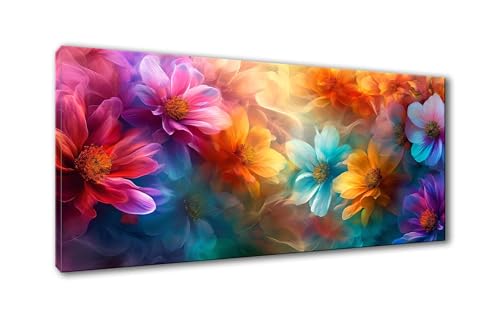 5D Diamond Painting Blume Diamond Painting Erwachsene Farbige Blumen Diamant Painting Bilder Kinder DIY Diamant Malerei Stickerei Kreuzstich Set Home Wand Deko Geschenke für Frauen 30 x 60 cm Y-900 von Shueayin