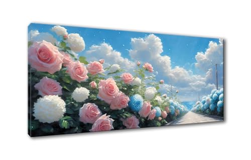 5D Diamond Painting Blume Diamond Painting Erwachsene Landschaft Diamant Painting Bilder Kinder DIY Diamant Malerei Stickerei Kreuzstich Set für Home Wand Deko Geschenke für Frauen 30 x 60 cm Y-898 von Shueayin