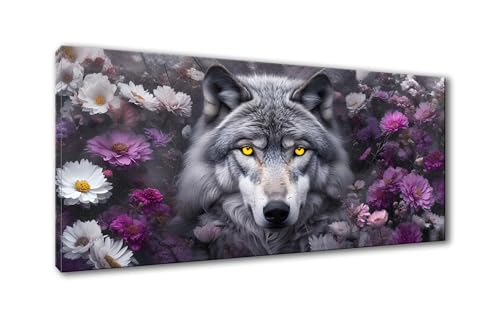 5D Diamond Painting Blume Diamond Painting Erwachsene Wolf Diamant Painting Bilder Kinder DIY Diamant Malerei Stickerei Kreuzstich Set für Home Wand Deko Wohnzimmer Geschenke Frauen 30 x 60 cm Y-834 von Shueayin