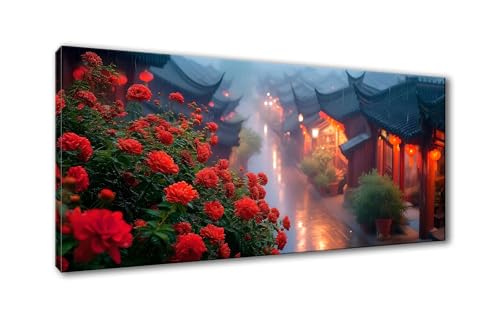 5D Diamond Painting Landschaft Diamond Painting Erwachsene Straße Diamant Painting Bilder Kinder DIY Diamant Malerei Stickerei Kreuzstich Set für Home Wand Deko Geschenke für Frauen 30 x 60 cm Y-811 von Shueayin