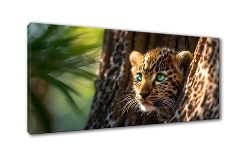 5D Diamond Painting Leopard Diamond Painting Erwachsene Tier Diamant Painting Bilder Kinder DIY Diamant Malerei Stickerei Kreuzstich Set für Home Wand Deko Wohnzimmer Geschenke Frauen 30 x 60 cm Y-888 von Shueayin