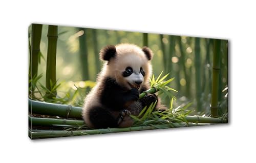 5D Diamond Painting Panda Diamond Painting Erwachsene Bambus Diamant Painting Bilder Kinder DIY Diamant Malerei Stickerei Kreuzstich Set für Home Wand Deko Wohnzimmer Geschenke Frauen 30 x 60 cm Y-876 von Shueayin