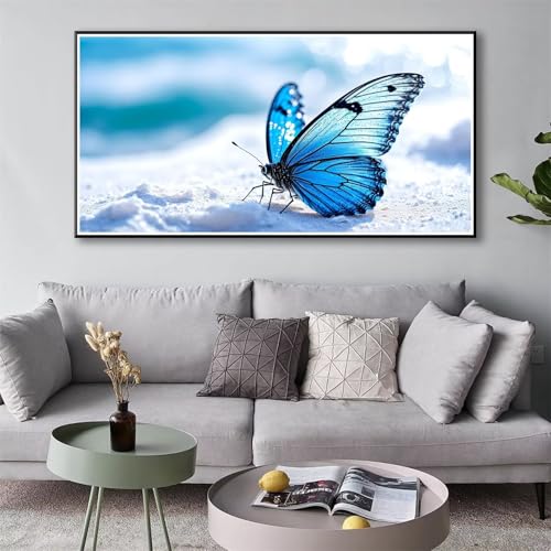 5D Diamond Painting Schmetterling Diamond Painting Erwachsene Tier Diamant Painting Bilder Kinder DIY Diamant Malerei Stickerei Kreuzstich Set für Home Wand Deko Geschenke für Frauen 30 x 60 cm Y-96 von Shueayin