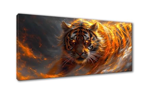 5D Diamond Painting Tier Diamond Painting Erwachsene Tiger Diamant Painting Bilder Kinder DIY Diamant Malerei Stickerei Kreuzstich Set für Home Wand Deko Wohnzimmer Geschenke Frauen 30 x 60 cm Y-864 von Shueayin