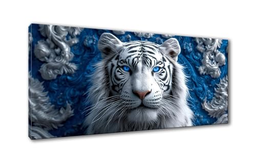 5D Diamond Painting Tiger Diamond Painting Erwachsene Tier Diamant Painting Bilder Kinder DIY Diamant Malerei Stickerei Kreuzstich Set für Home Wand Deko Wohnzimmer Geschenke Frauen 30 x 60 cm Y-863 von Shueayin