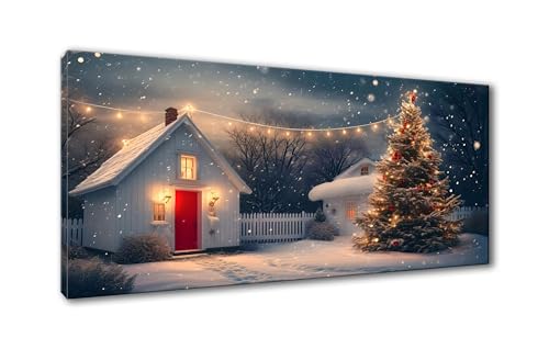 5D Diamond Painting Weihnachtsbaum Diamond Painting Erwachsene Schneeszene Diamant Painting Bilder Kinder DIY Diamant Malerei Stickerei Kreuzstich Set Home Wand Deko Geschenke Frauen 40 x 80 cm Y-481 von Shueayin