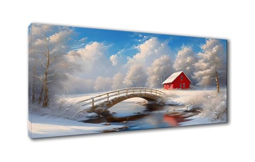 5D Diamond Painting Winter Diamond Painting Erwachsene Schneeszene Diamant Painting Bilder Kinder DIY Diamant Malerei Stickerei Kreuzstich Set für Home Wand Deko Geschenke für Frauen 30 x 60 cm Y-866 von Shueayin