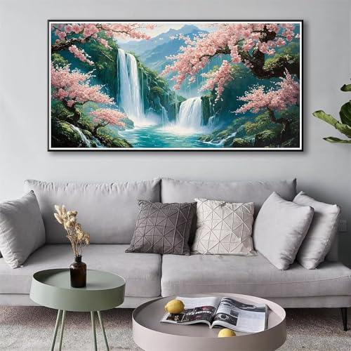 Diamond Painting Fallen 5D Diamant Painting Bilder Baum Diamond Painting Erwachsene, Diamond Painting Set mit Zubehör, DIY Diamant Malerei für Wohnzimmer und Schlafzimmer Wanddeko 50 x 100 cm Y-106 von Shueayin