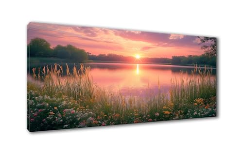 Diamond Painting Landschaft 5D Diamant Painting Bilder Sonnenuntergang Diamond Painting Erwachsene, Diamond Art Set mit Zubehör, DIY Diamant Malerei Wohnzimmer Schlafzimmer Wanddeko 70 x 140 cm Y-832 von Shueayin