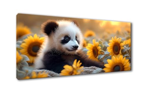 Diamond Painting Panda 5D Diamant Painting Bilder Blume Diamond Painting Erwachsene, Diamond Painting Set mit Zubehör, DIY Diamant Malerei für Wohnzimmer und Schlafzimmer Wanddeko 50 x 100 cm Y-824 von Shueayin