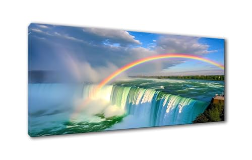 Diamond Painting Regenbogen 5D Diamant Painting Bilder Fallen Diamond Painting Erwachsene, Diamond Painting Set mit Zubehör, DIY Diamant Malerei für Wohnzimmer Schlafzimmer Wanddeko 70 x 140 cm Y-835 von Shueayin