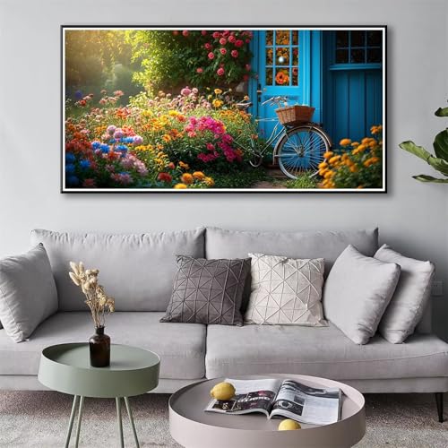 Landschaft Diamond Painting Erwachsene Groß XXL, 5D Diamond Painting 80 x 160 cm, Diamant Painting Bilder Blume Diamond Painting Set, DIY Diamant Malerei Crystal Art Kit für Deko Wohnzimmer Wand Y-101 von Shueayin