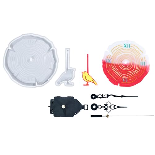 Künstlerische Uhr-Formen, Silikonform, Epoxidharz, Uhrenformen zum Basteln von Uhren aus Kunstharz und kunstvollen Heimdekorationen von Shurhome
