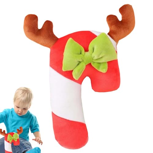 Shxupjn Weihnachtsplüschtiere,Weihnachtskuscheltiere,Weihnachtskuscheltiere für Kinder | Heimdekoration, Weihnachtsmann-Frucht-Zuckerstangen-Rentier-Partygeschenke, Weihnachtspuppen-Sachen, von Shxupjn