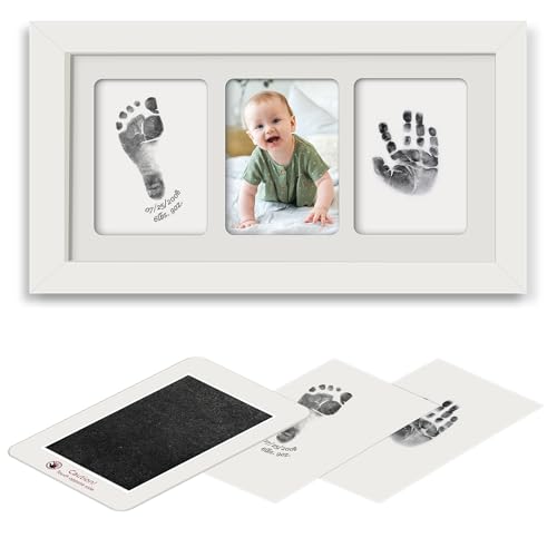 Baby-Wunschgeschenk, personalisierbar für Fußabdruck, tintenlos, Handandenken, individuelles Pad, Haustierpfotenabdruck, Gäste, Preise, Erinnerungsbox, Malfüße, ungewöhnliche Eltern, Handabdruck, von Sibba