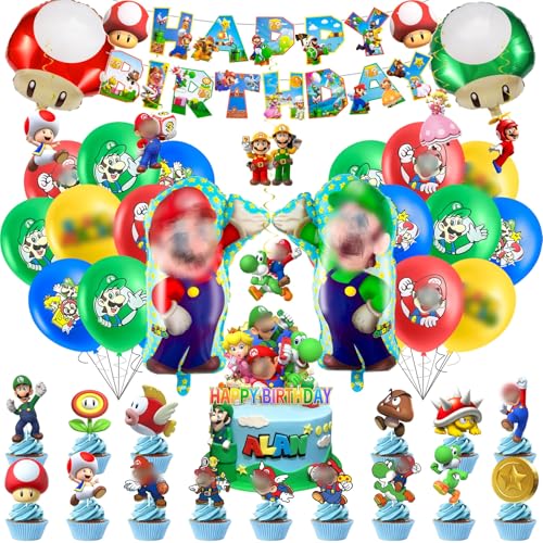 Geburtstagsdeko 47 Kindergeburtstag Deko Geburtstagsdeko Jungen Birthday Decorations Cake Topper Geburtstag Muffin Deko Cake Topper Happy Birthday Party Deko Geburtstag Luftballon von Sidesea