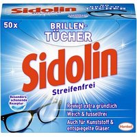 Sidolin Brillenputztücher Streifenfrei 1-lagig weiß, 50 St. von Sidolin