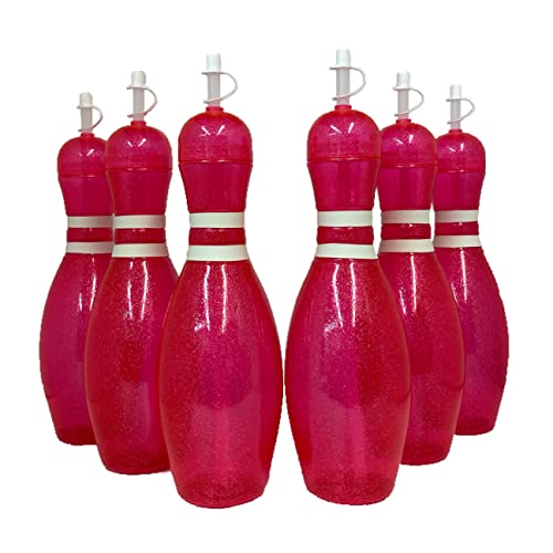 Wasserflaschen, Bowlingstil, groß, Rosa, 6 Stück von Sierra Novelty Bowling Stuff