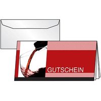 10 SIGEL Gutscheine Vino Rosso DIN lang von Sigel