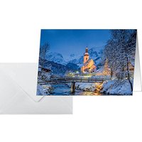 25 SIGEL Weihnachtskarten Bavarian Christmas DIN A6 von Sigel