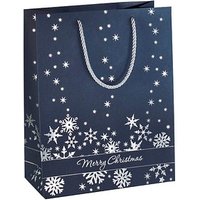 3 SIGEL Geschenktaschen Silver Snowflakes Motiv 17,5 x 23,0 cm von Sigel