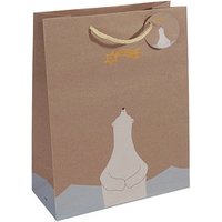 5 SIGEL Geschenktaschen Polar bear with shooting star Motiv 26,0 x 33,0 cm von Sigel