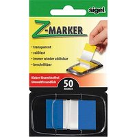 SIGEL Z-Marker Haftmarker blau 50 Streifen von Sigel