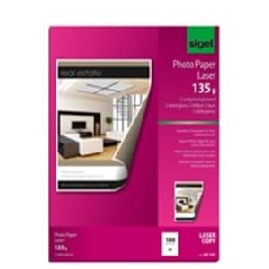 Fotopapier Sigel LP141, A4, 135g, weiß, 100 Blatt von Sigel