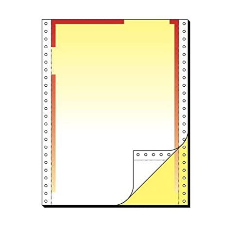 SIGEL 22246 Endlos-Briefbogen 12 Zoll x 240 mm (A4 hoch), 80/57 g, 500 Sätze 2fach, Druckerpapier von Sigel