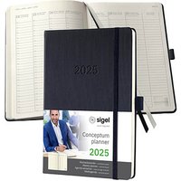 SIGEL Buchkalender Conceptum 2025 schwarz von Sigel