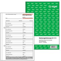 SIGEL Gästeregistrierung Formularbuch GB510 von Sigel