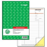 SIGEL Lieferschein mit Empfangsschein Formularbuch SD011 von Sigel