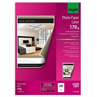 SIGEL Fotopapier LP342 DIN A4 glänzend 170 g/qm 200 Blatt von Sigel