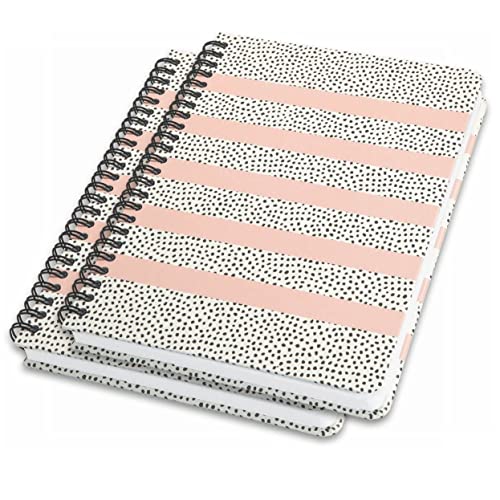 SIGEL JN600/2 Spiralblock A5 dot-Lineatur Notizblock Bullet Journal Jolie, 2er Pack, 120 Seiten, rosa/weiß, vegan, aus nachhaltigem Papier hergestellt von Sigel