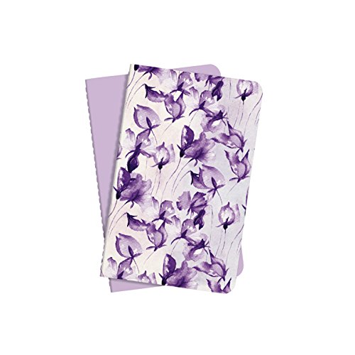 SIGEL JN702 2er Set Notizhefte Jolie, ca. A6, 64 Seiten liniert, Violet Orchid - viele Designs von Sigel