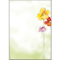 SIGEL Motivpapier Spring Flowers Motiv DIN A4 90 g/qm 50 Blatt von Sigel