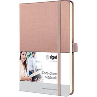 SIGEL Notizbuch CONCEPTUM A5 kariert, rose metallic Hardcover 194 Seiten von Sigel