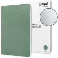 SIGEL Notizbuch RE-UP A5 kariert, grün Softcover 100 Seiten von Sigel