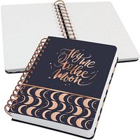 SIGEL Notizbuch mit Spirale Jolie® ca. DIN A5 punktraster, schwarz/kupfer Hardcover 240 Seiten von Sigel