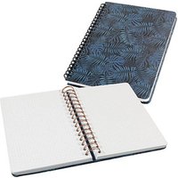 SIGEL Notizbuch mit Spirale Jolie® ca. DIN A5 punktraster, blau/schwarz Hardcover 120 Seiten von Sigel