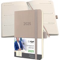 SIGEL Taschenkalender Conceptum 2025 taupe von Sigel