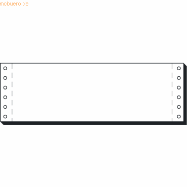 Sigel DIN-Computerpapier 3 Zoll x 240mm 1fach 70g/qm blanko VE=4000 Bl von Sigel