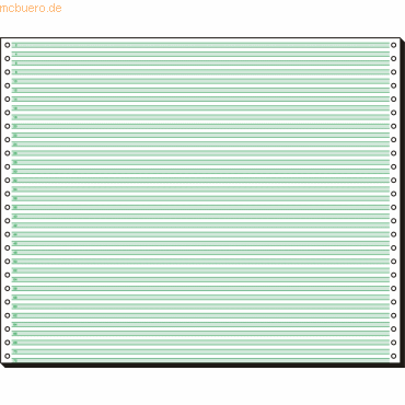 Sigel EDV-Papier 12x375mm mit Leselinien VE=2000 Blatt von Sigel