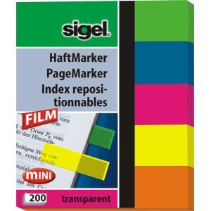 Sigel HN615 selbstklebendes Etikett (Blau, Grün, Orange, Rosa, Gelb) von Sigel