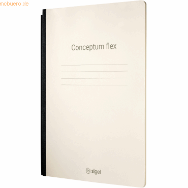 Sigel Notizheft Conceptum flex A4 46 Blatt Softcover liniert 80g/qm ch von Sigel