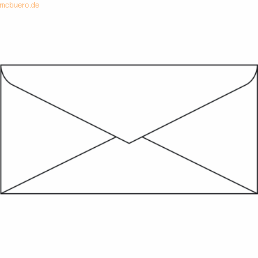 Sigel Umschlag weiß DIN lang 100g/qm VE=50 Stück von Sigel